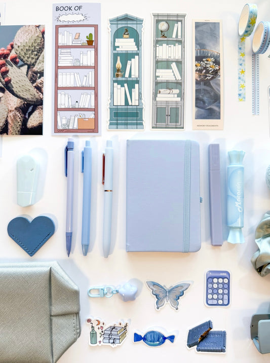 Blue Calm Aesthetic Bundle β Blue Stationery Gift Set
