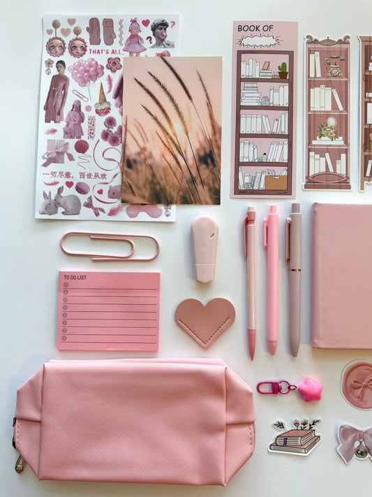 Blush Aesthetic Bundle β Pink Stationery Gift Set