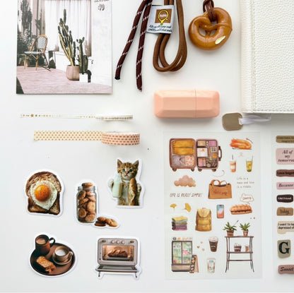 🤍 Vanilla Latte — A5 Stationery Set