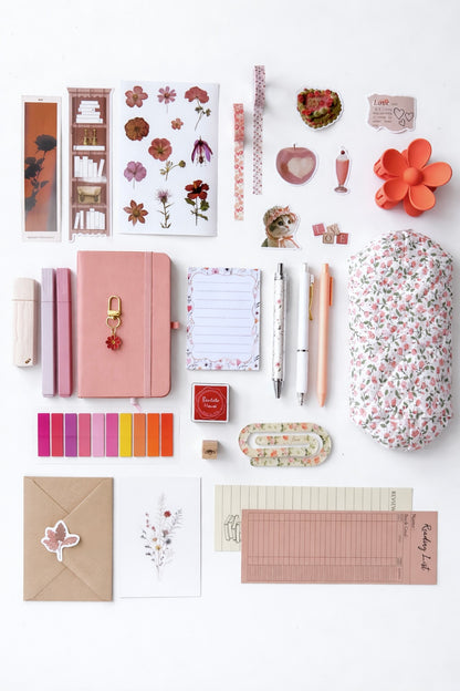 🌺 Coral Floral Aesthetic Gift Set