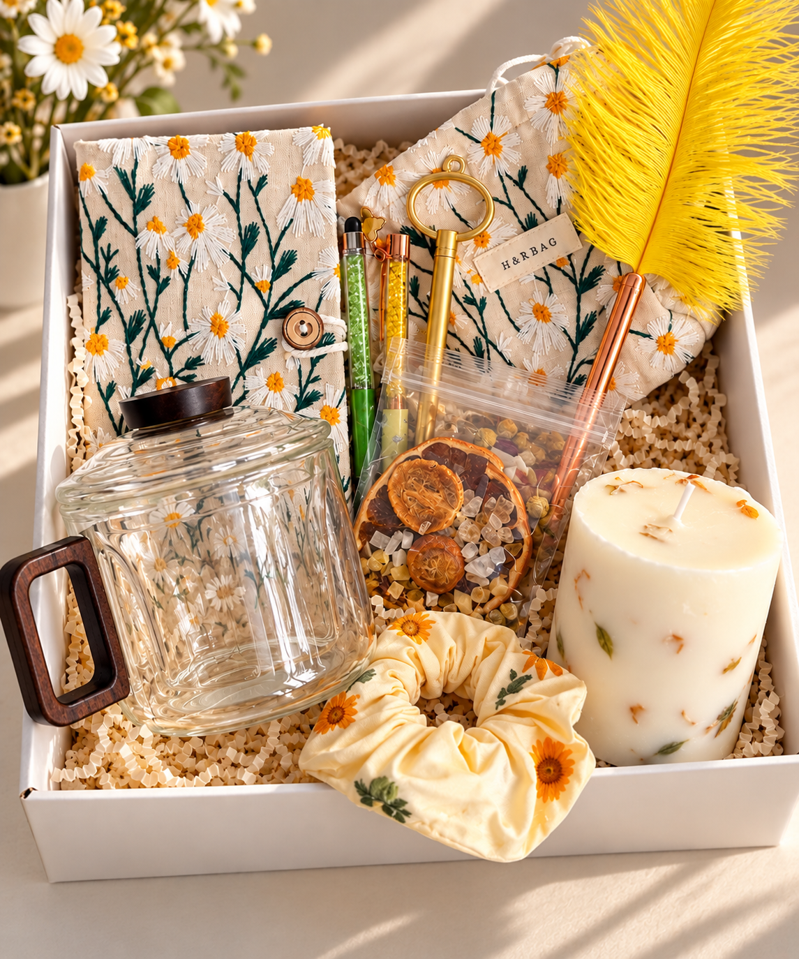 🌼 Golden Daisy Gift Set
