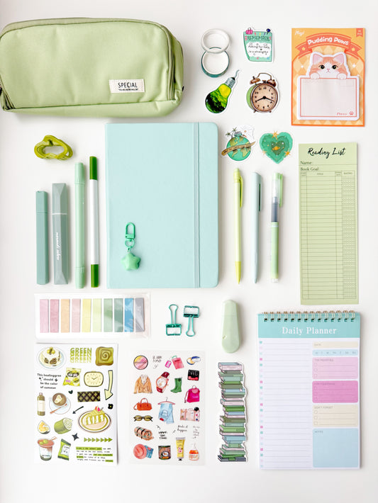 🌿 Fresh Sage — A5 Stationery Set