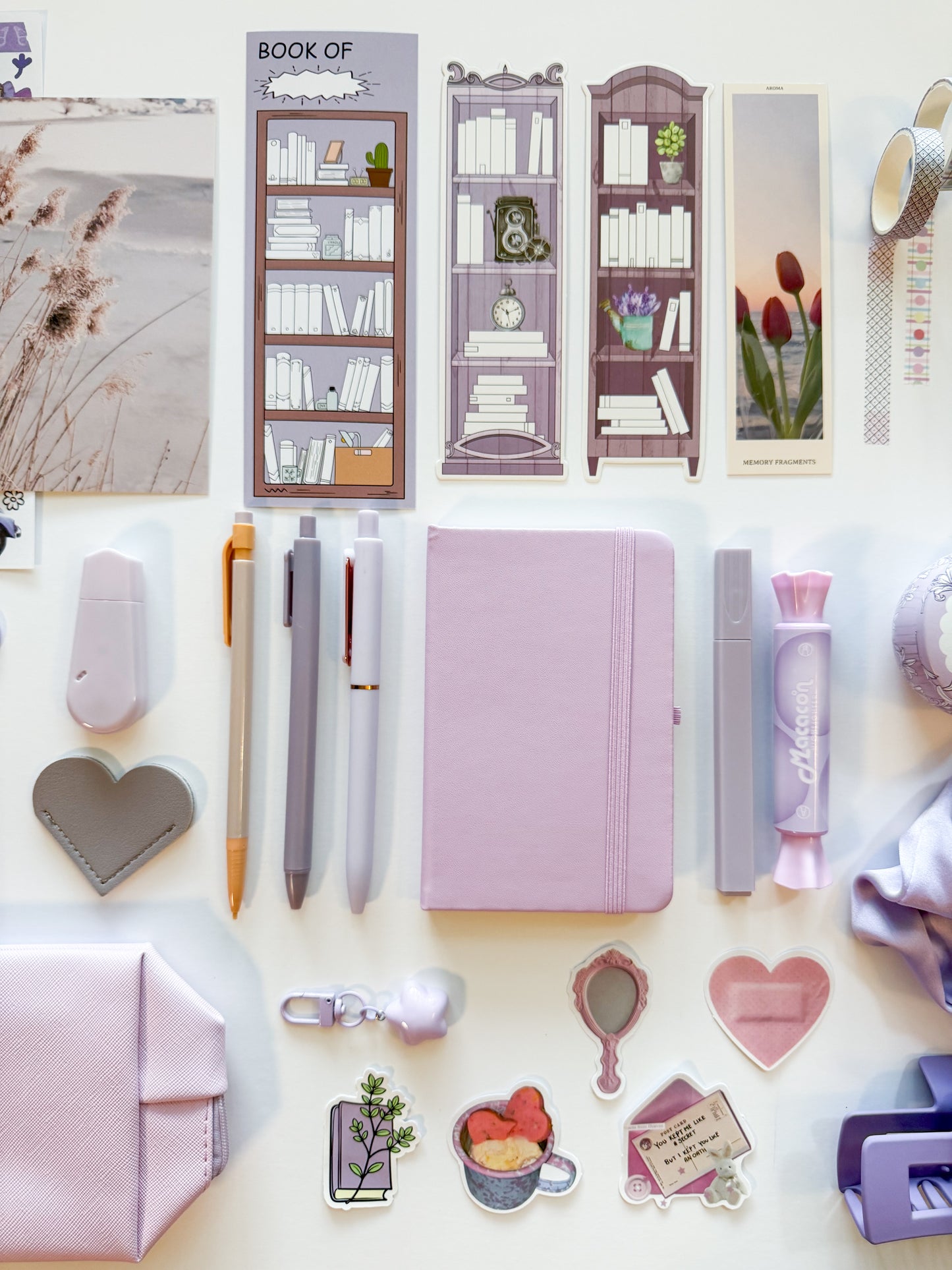 Lavender Dream Aesthetic Bundle – Purple Stationery Gift Set