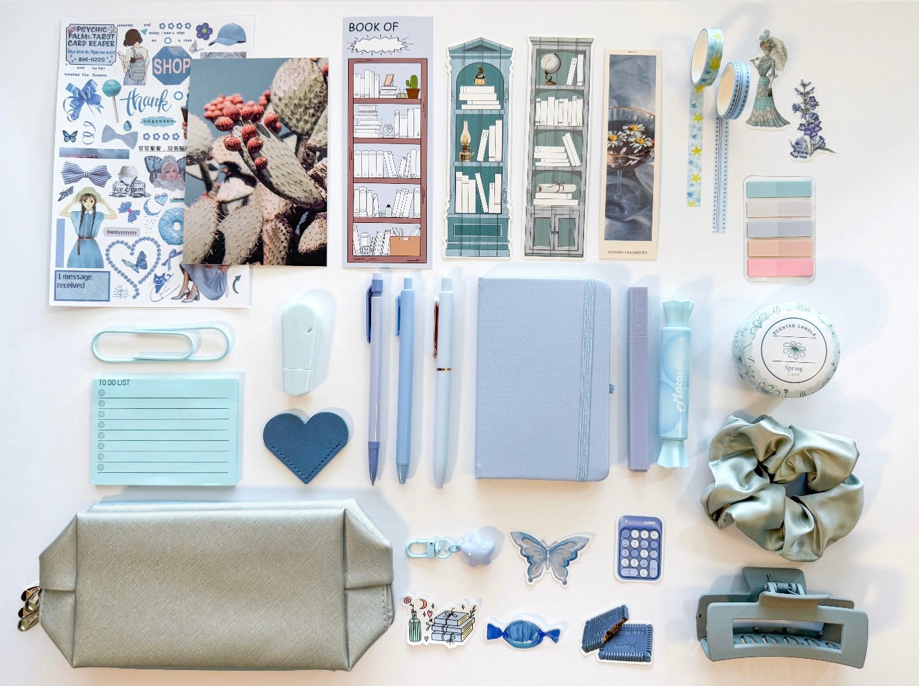 Blue Calm Aesthetic Bundle – Blue Stationery Gift Set