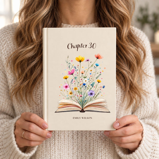 Personalized Birthday Journal – Custom Chapter Age & Name Hardcover Notebook