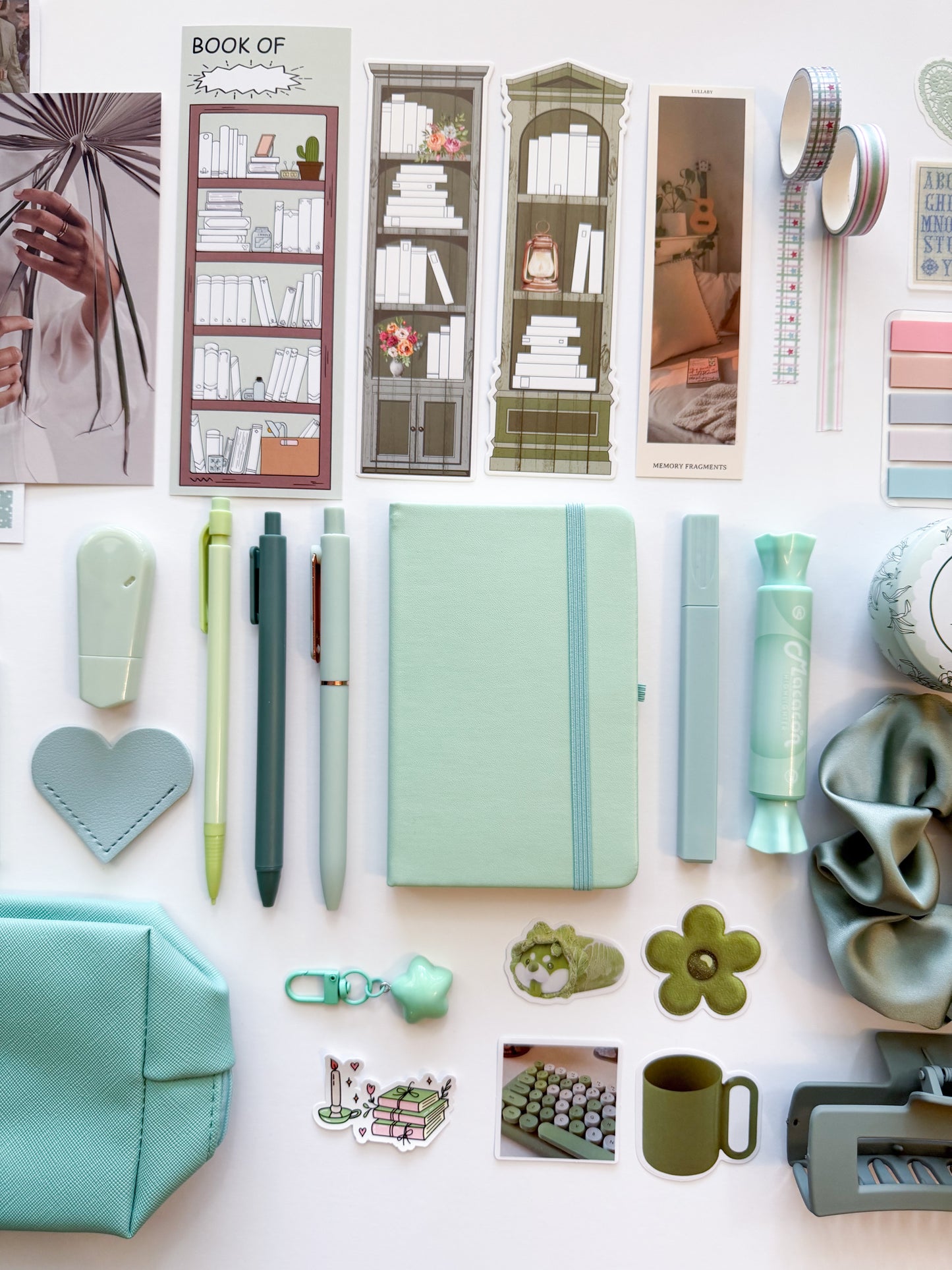 Sage Aesthetic Bundle – Green Stationery Gift Set