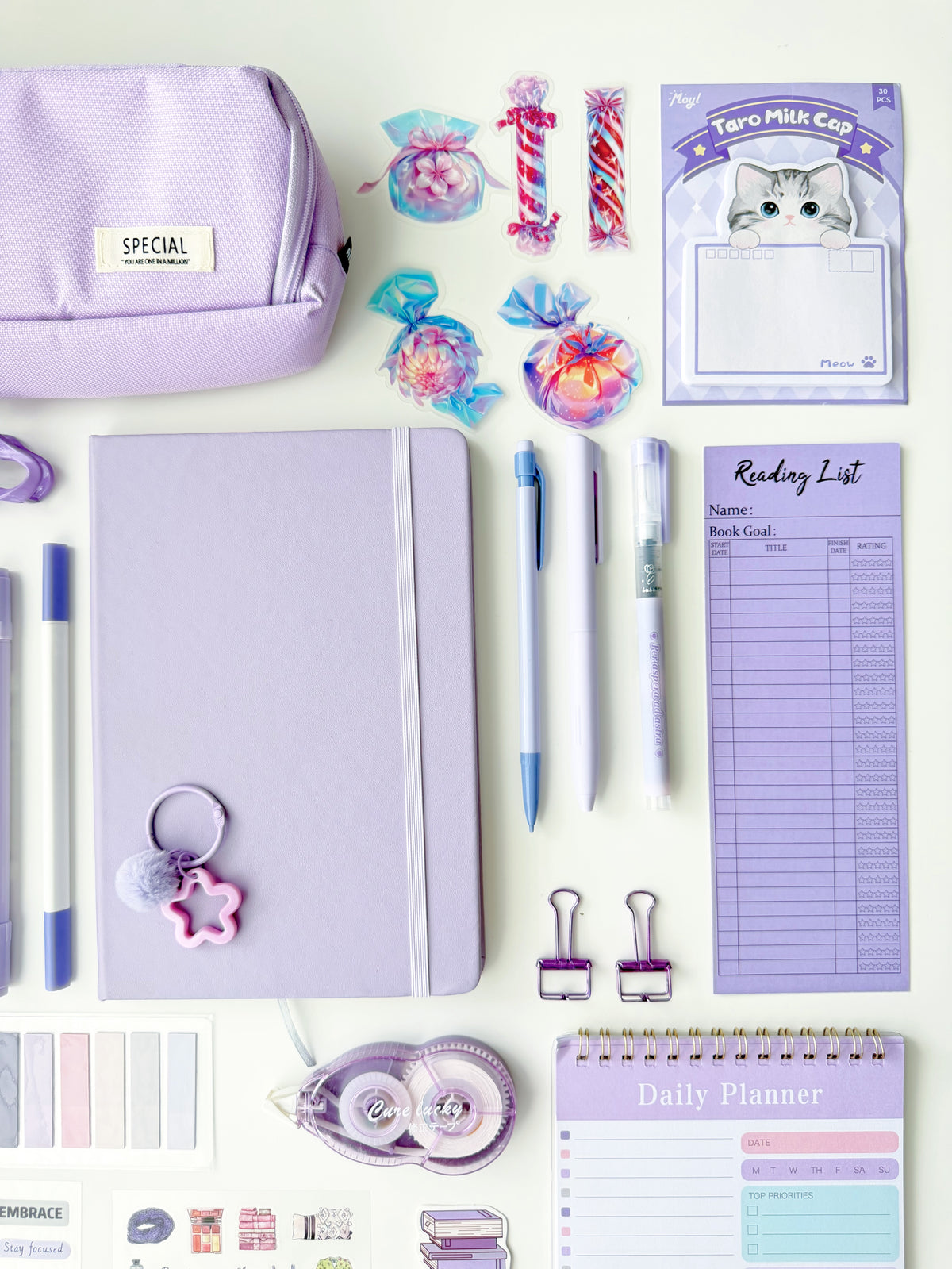 💜 Lavender Mood — A5 Stationery Set