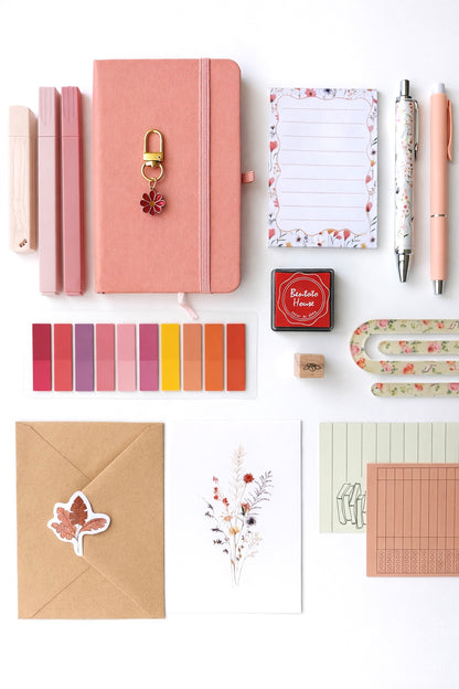 🌺 Coral Floral Aesthetic Gift Set