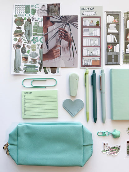 Sage Aesthetic Bundle – Green Stationery Gift Set