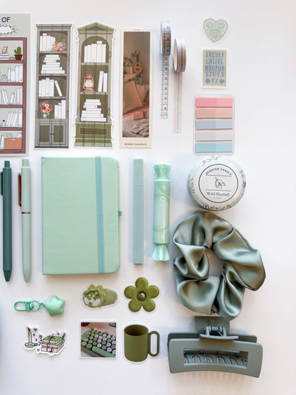 Sage Aesthetic Bundle – Green Stationery Gift Set