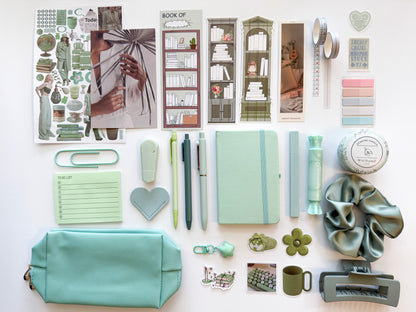 Sage Aesthetic Bundle – Green Stationery Gift Set