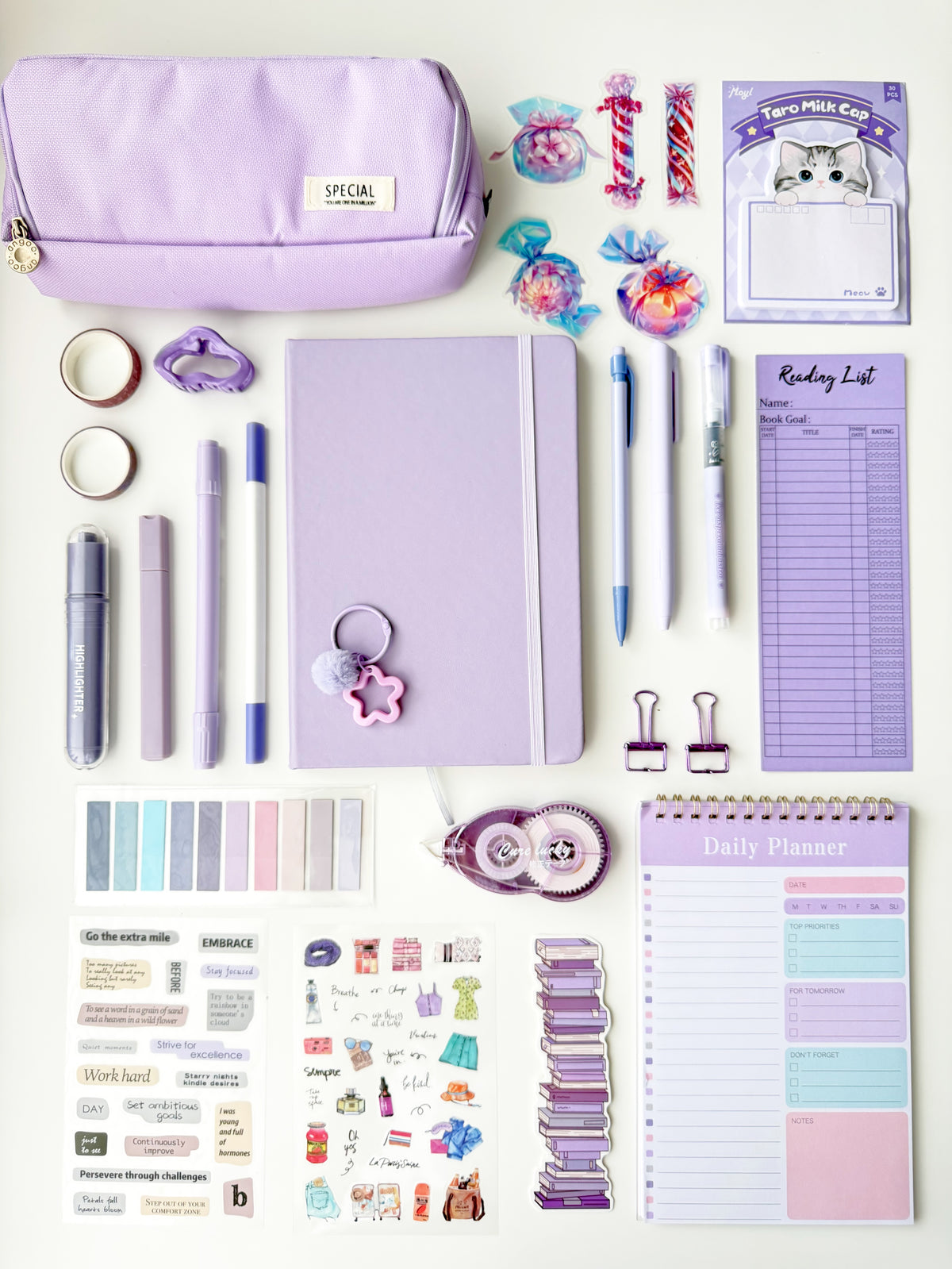 💜 Lavender Mood — A5 Stationery Set