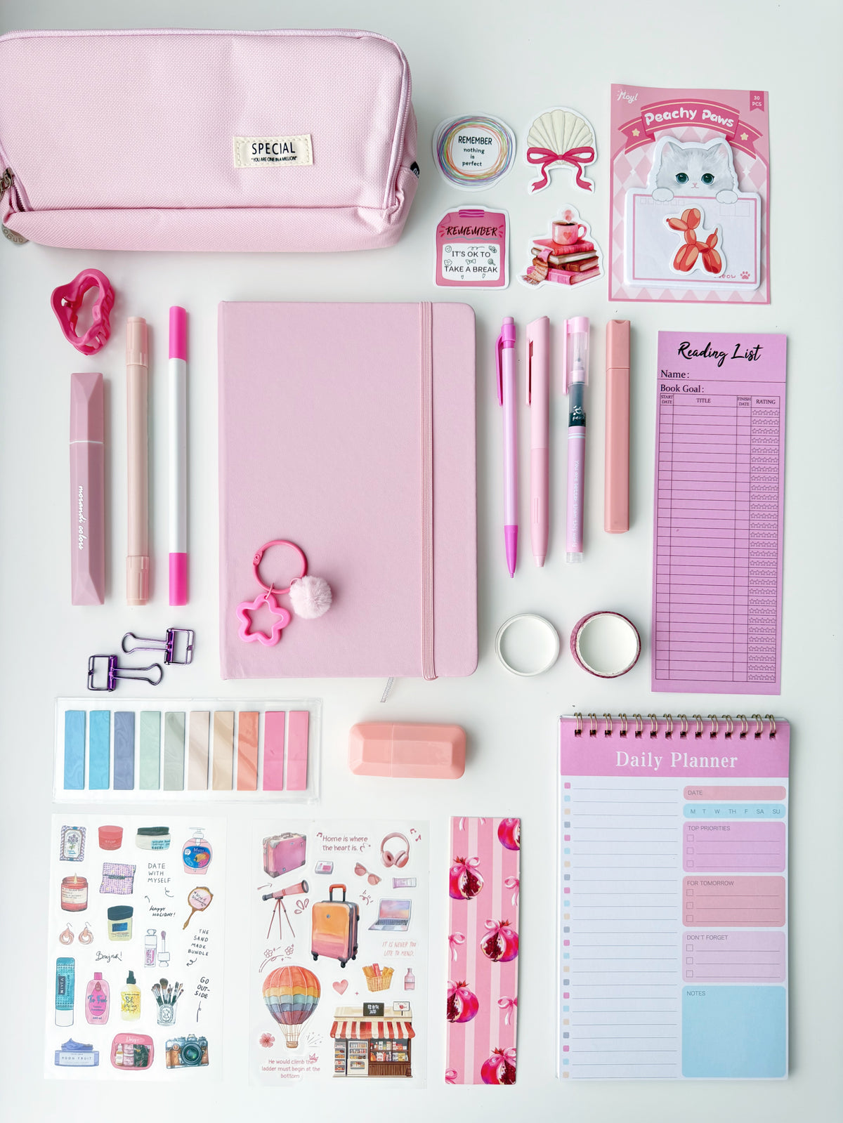 🌸 Pink Blush — A5 Stationery Set