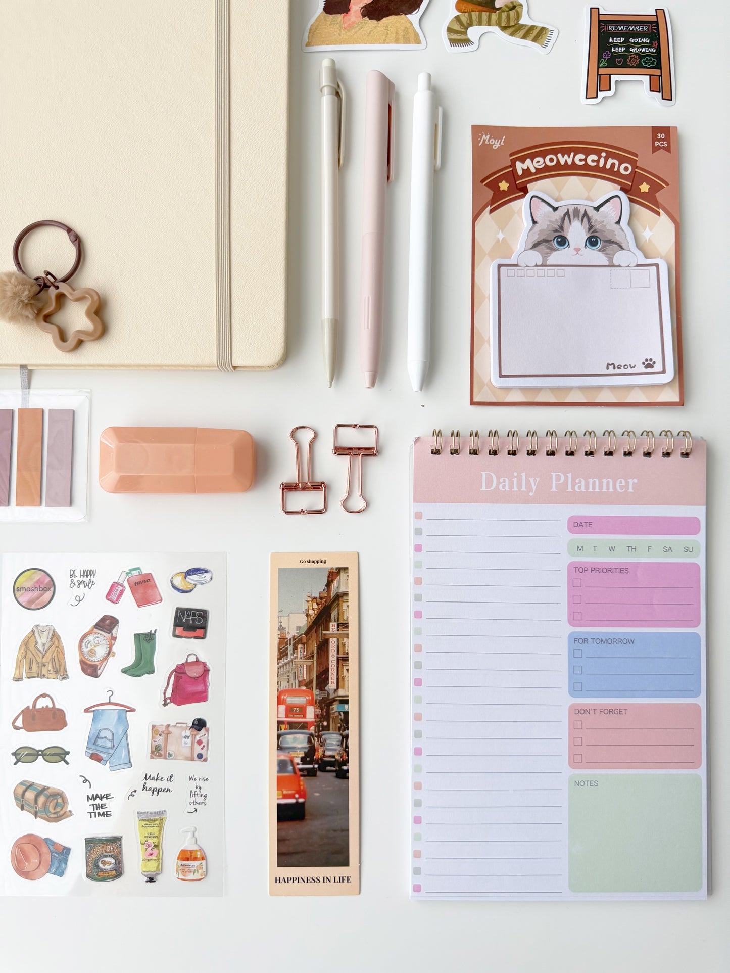 🤍 Soft Neutral A5 Stationery Set