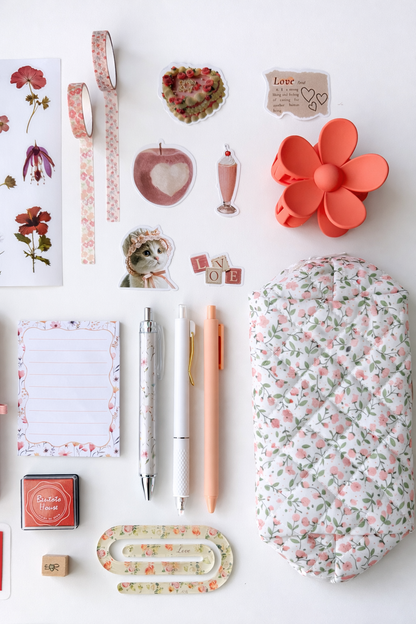 🌺 Coral Floral Aesthetic Gift Set