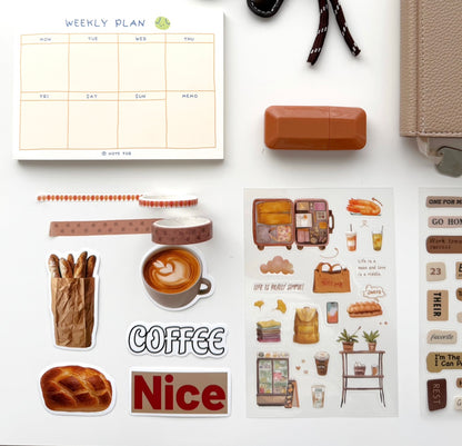 🤎 Cappuccino A5 Stationery Set