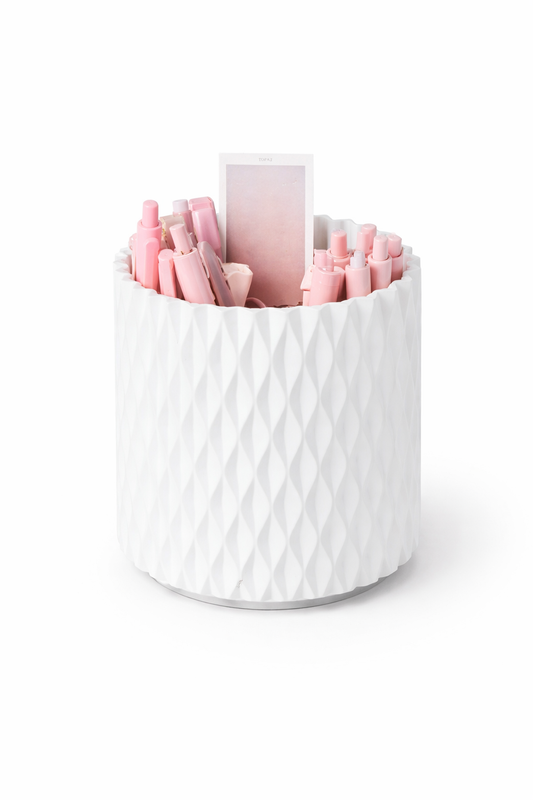 Cloud White 360° Rotating Desk Organizer