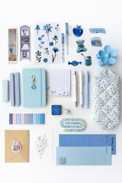 💙 Blue Floral Aesthetic Gift Set