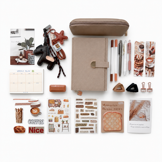 🤎 Cappuccino A5 Stationery Set